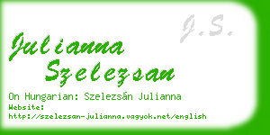 julianna szelezsan business card